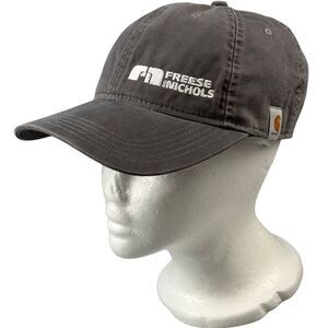 Carhartt Cap Freese and Nichols Hat‎ Embroidered Grey Adjustable Backstrap